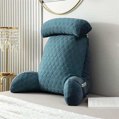 Comfy Hush™ Reading Cushion for Bed and Sofa with Armrests