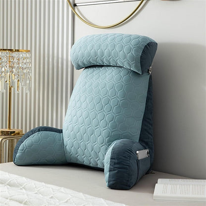 Comfy Hush™ Reading Cushion for Bed and Sofa with Armrests