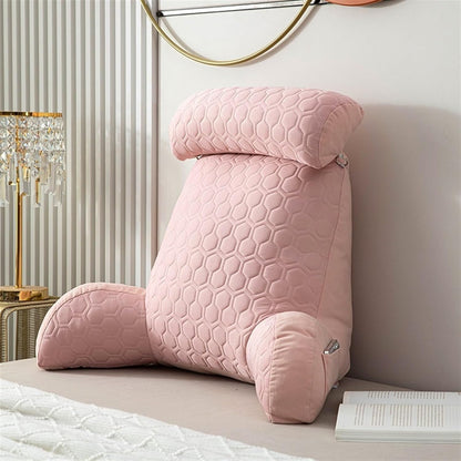 Comfy Hush™ Reading Cushion for Bed and Sofa with Armrests